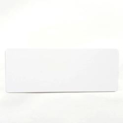 Karty plastikowe PVC białe matowe (długie)