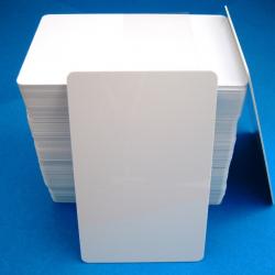Karty plastikowe białe